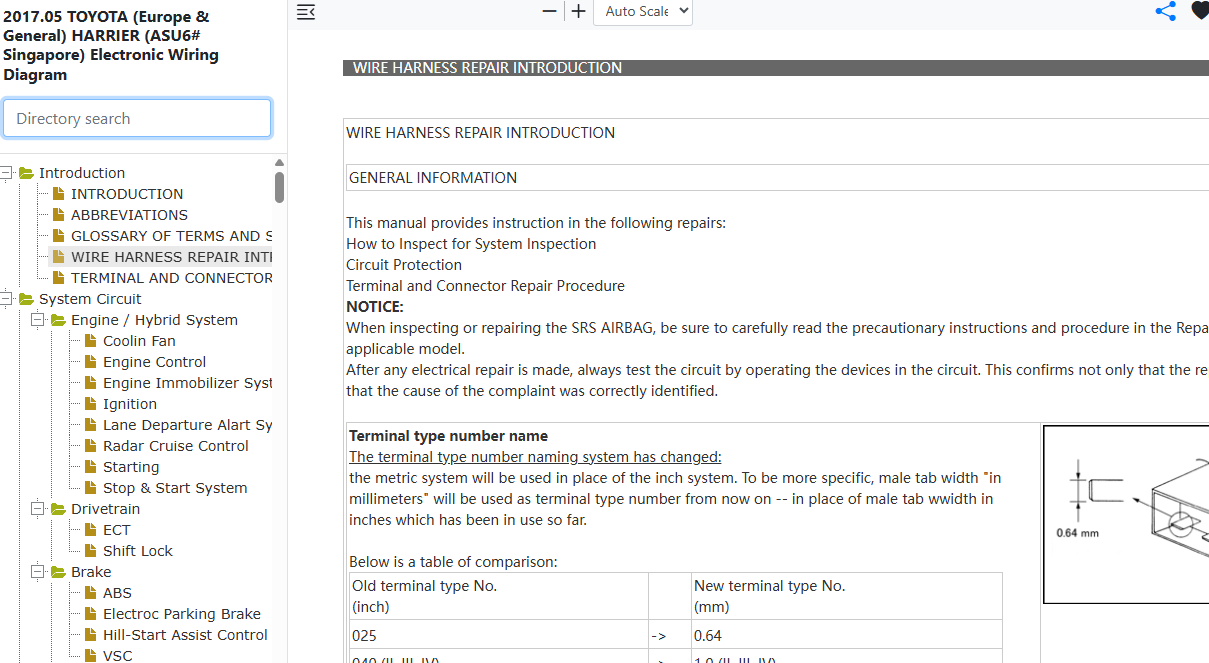 2013-2020 Toyota Harrier Wire Harness Repair Guide