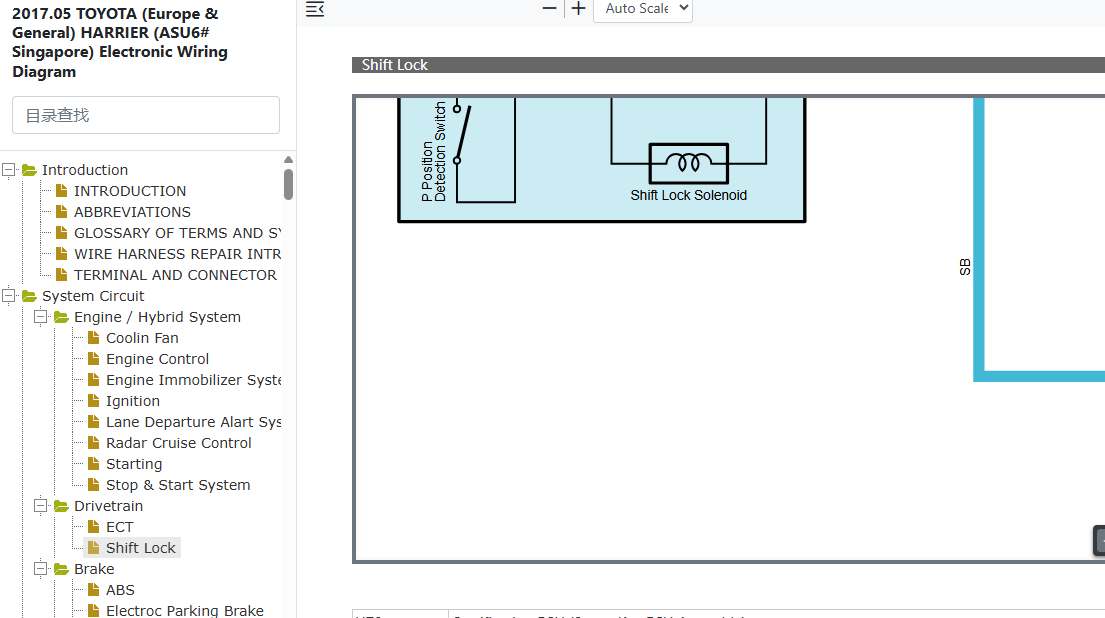 Toyota Harrier ASU60 ASU65 Shift Lock Wiring Diagram.png